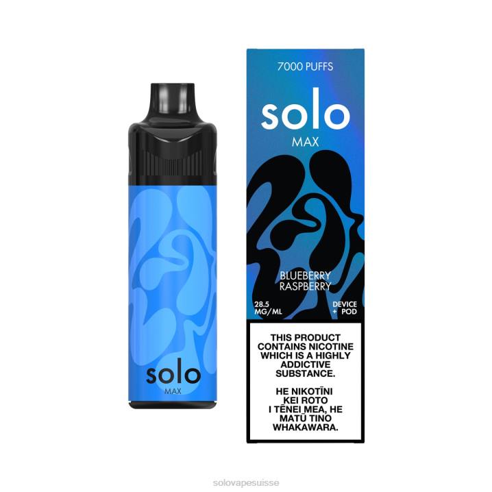 Solo MAX kit de dosettes myrtille framboise | Solo Vape Disposable J04465