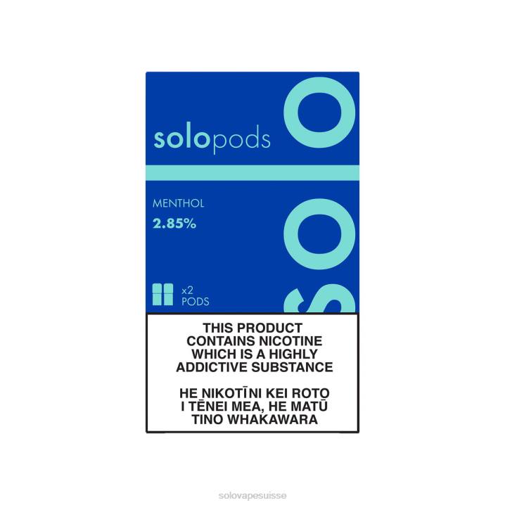 Solo pack de 2 dosettes de remplacement menthol | Solo Vape Puff J04451