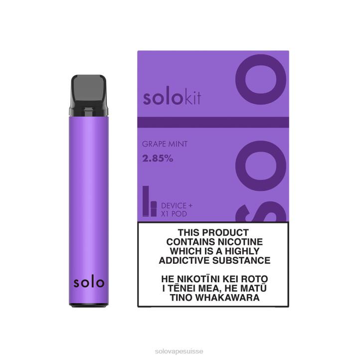 Solo kit de dosettes menthe raisin | Solo Vape Disposable J04445
