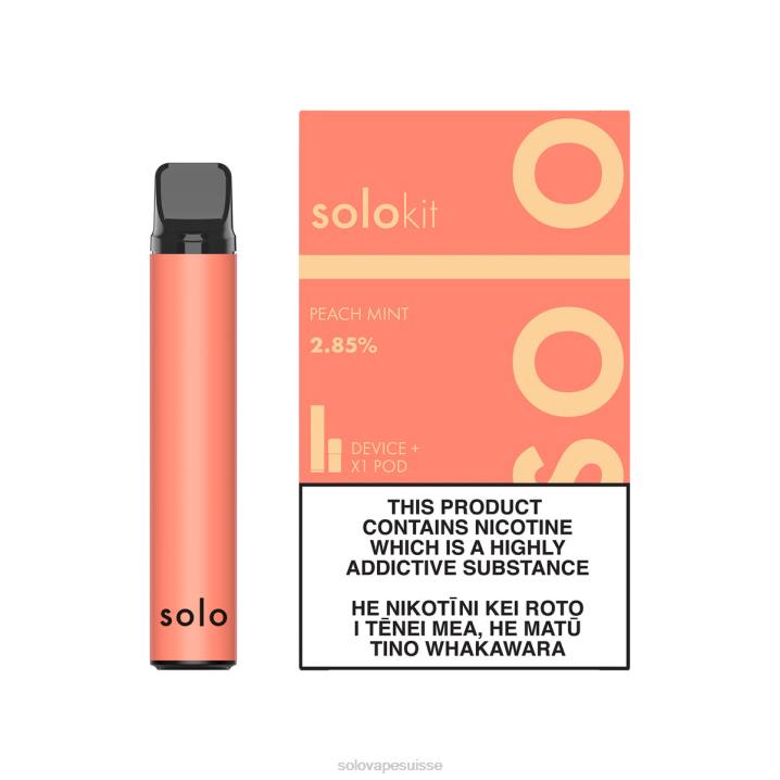 Solo kit de dosettes pêche menthe | Puff Vape Solo J04444