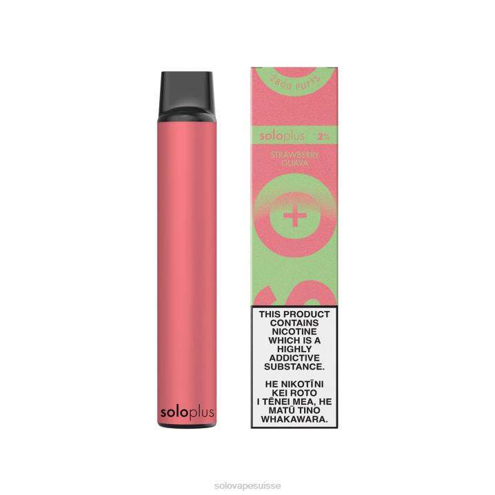 Solo Plus collection paradis de vape jetable goyave aux fraises | Solo Vape Suisse J04437