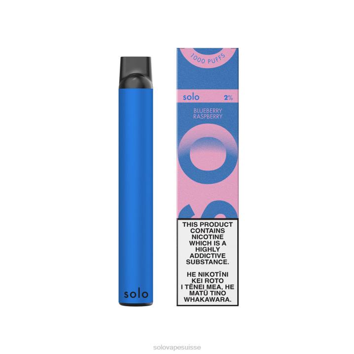 Solo collection paradis de vape jetable myrtille framboise | Puff Vape Solo J04419