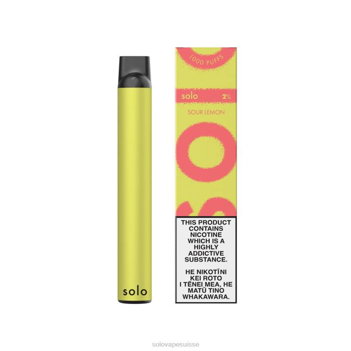 Solo vape jetable citron aigre | Solo Vape Suisse J04412
