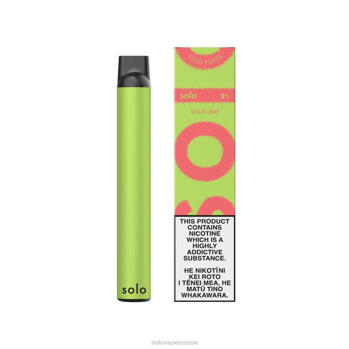 Solo vape jetable citron vert aigre | Solo Vape Genève J04418